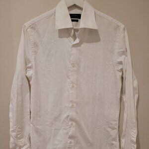 Zara White Button-Down Shirt (Medium Slim)